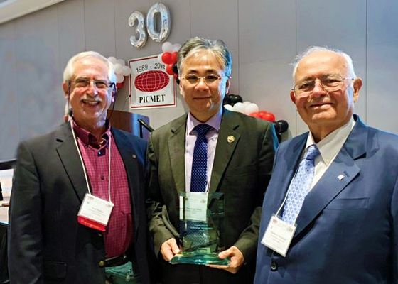 President Tao-Ming, Cheng awarded PICMET 2019 LTM Award