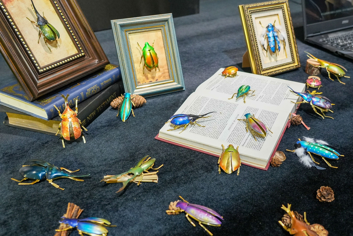Buggle transforms beetle-inspired forms and symbolic runes into wearable talismans, adding mystery and storytelling to metal craftsmanship.Image