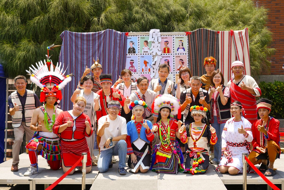 朝陽科大原民日熱鬧登場，展現原住民多元文化。圖片