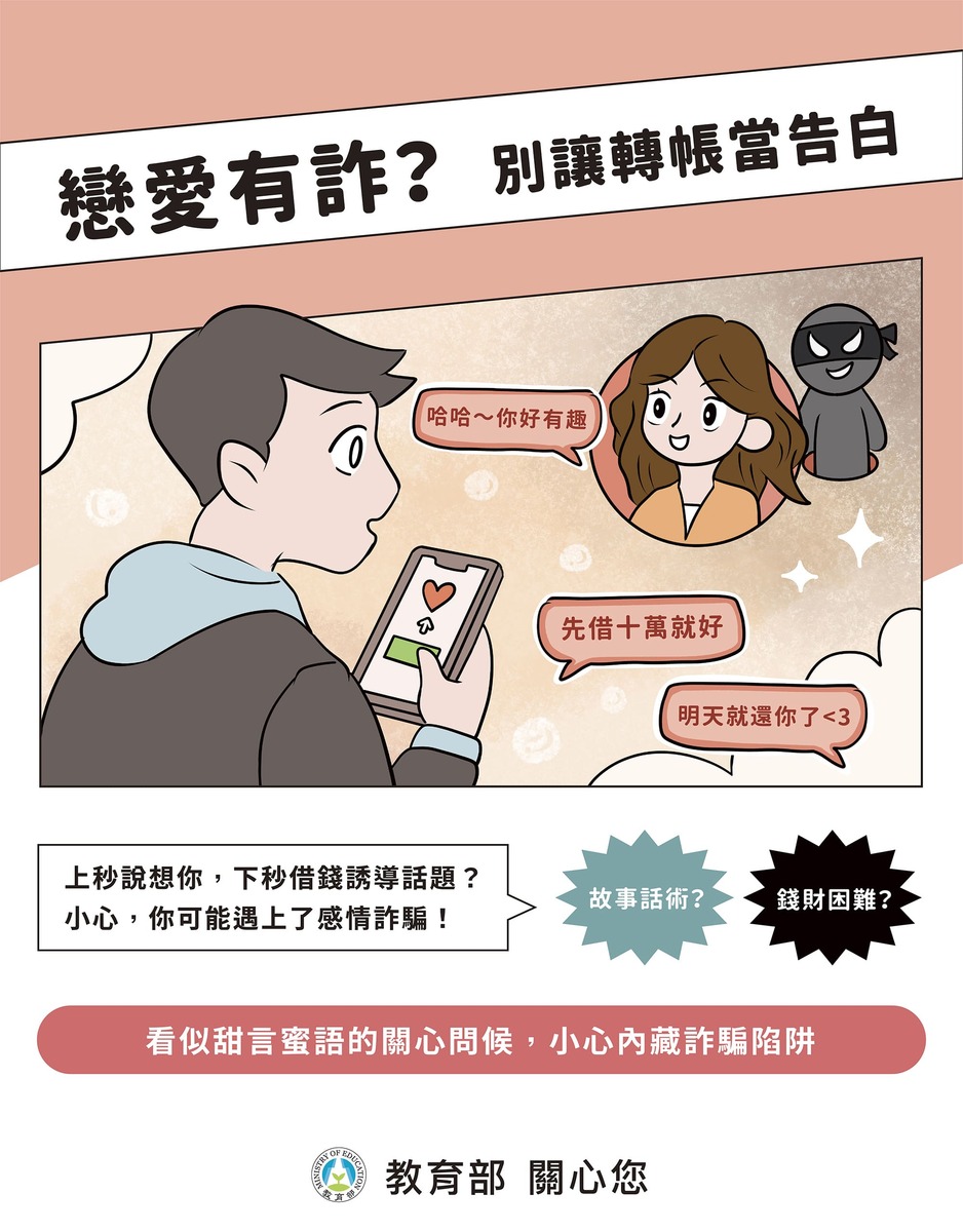 交友感情詐騙圖片