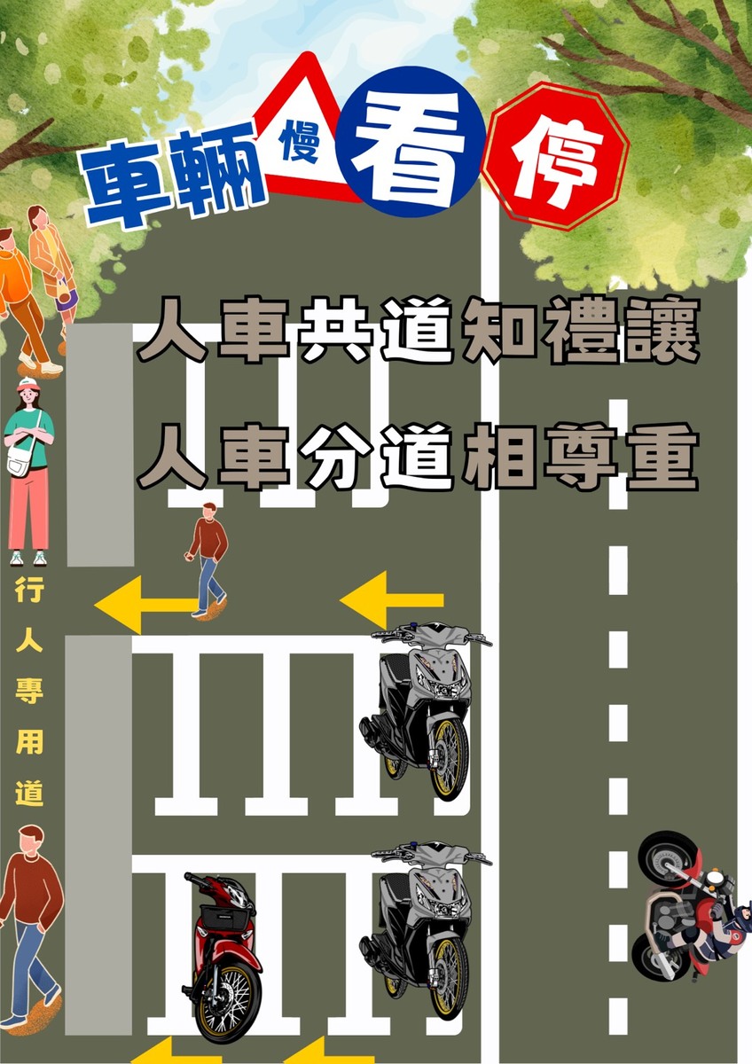 人車分道圖片
