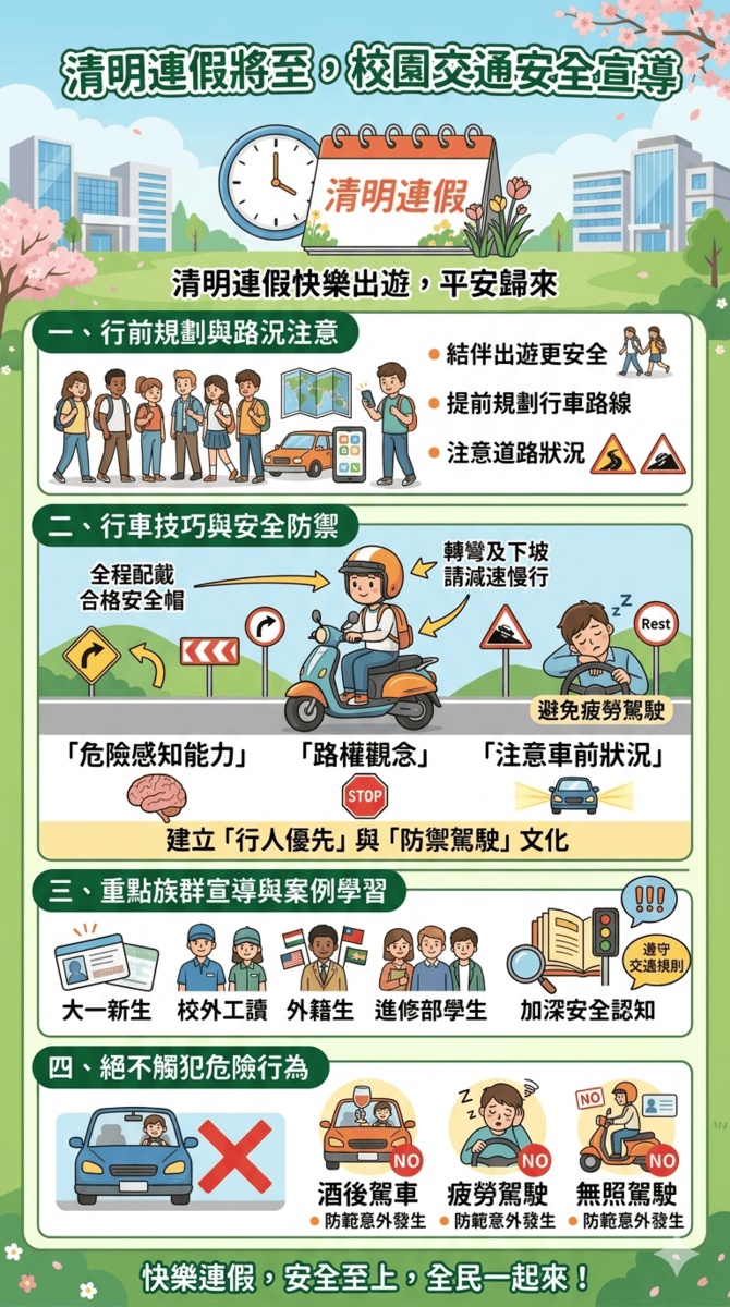 清明連假交通安全宣導圖片