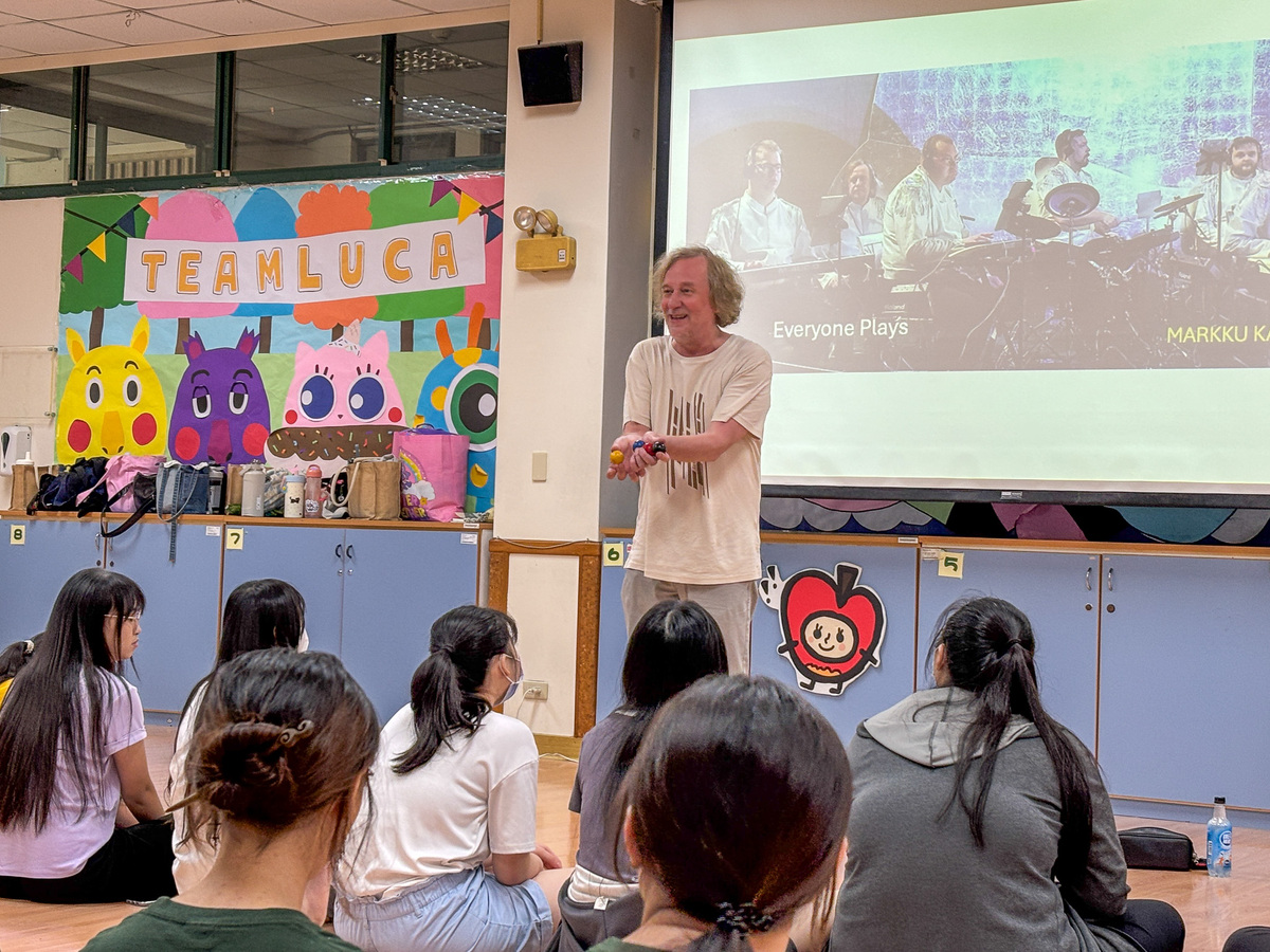 Renowned Finnish educator Markku Kaikkonen shared the FigureNotes teaching method at CYUT, welcomed enthusiastically by participants.Image