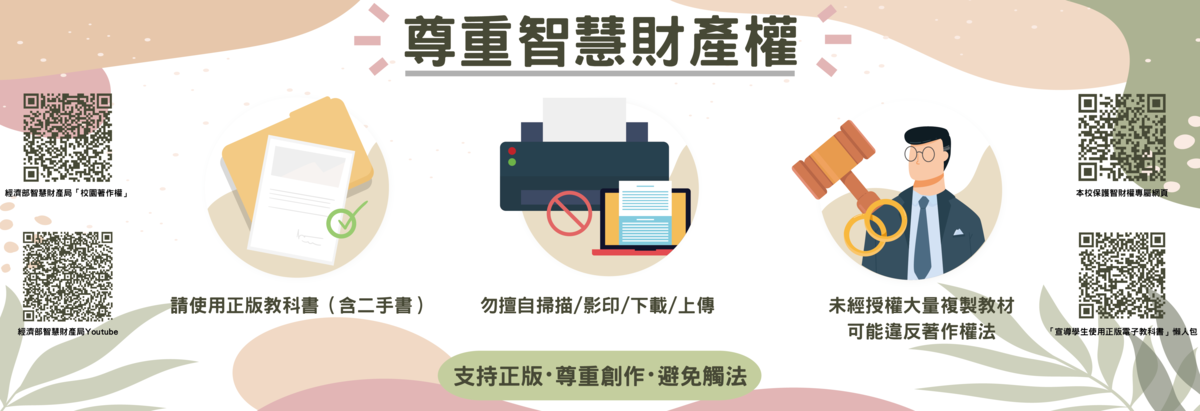 尊重智慧財產權, 使用正版教科書及合理使用宣導圖片