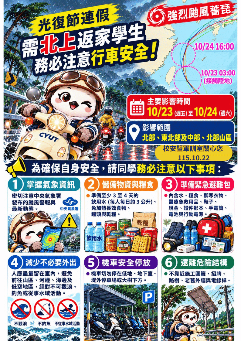 防颱注意事項圖片