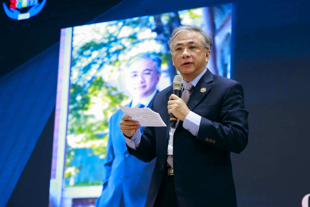 校長鄭道明致詞強調，朝陽科大積極推動國際化與學術卓越，SSIM正是連結世界學術社群的重要平台。圖片