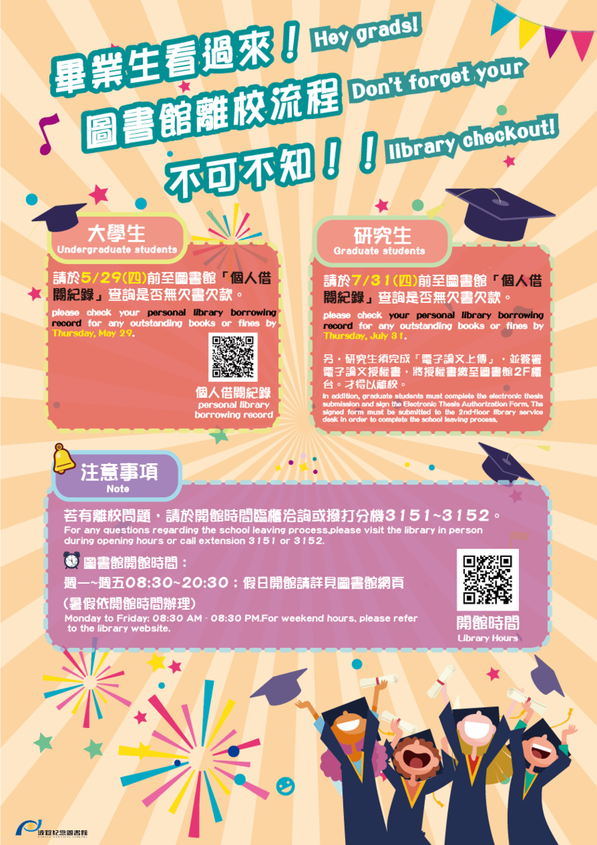 Library clearance procedure for graduating students