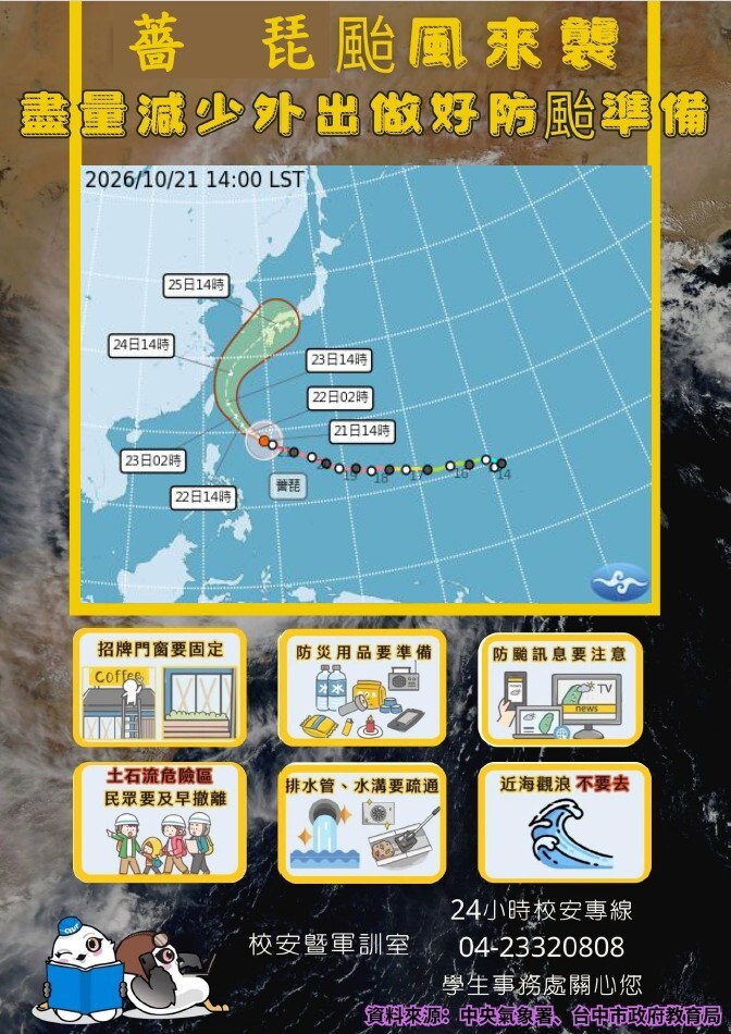 颱風通報圖片