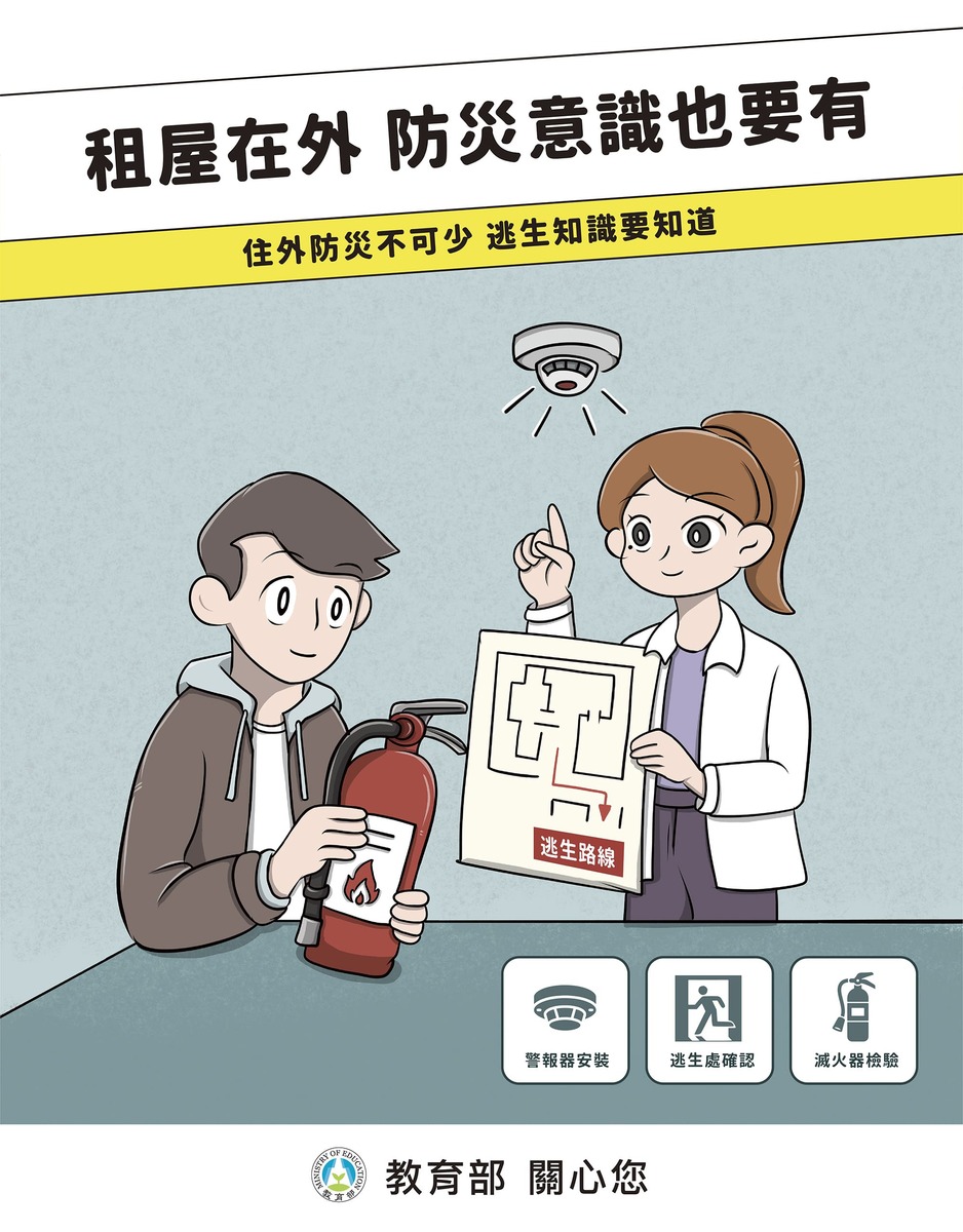 防災逃生安全圖片