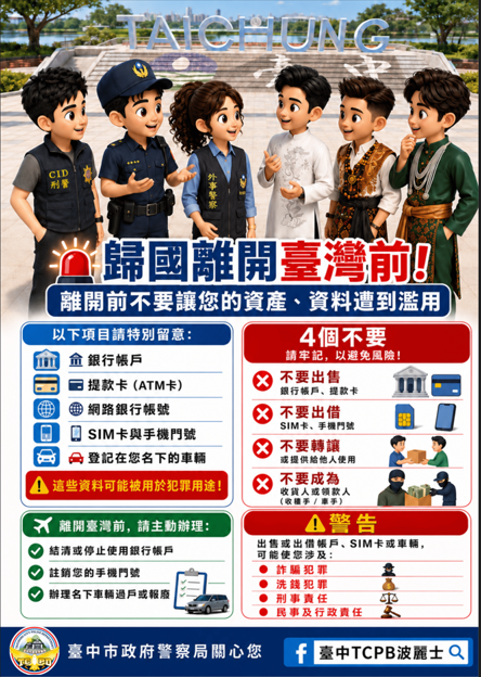 返國前資料保存注意圖片