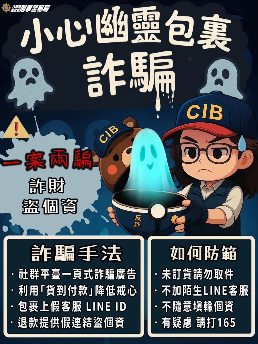 幽靈包裹詐騙圖片